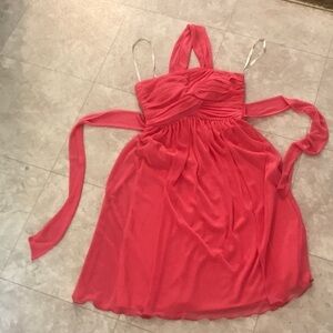 🆕 Intrigue Coral One Shoulder Dress M